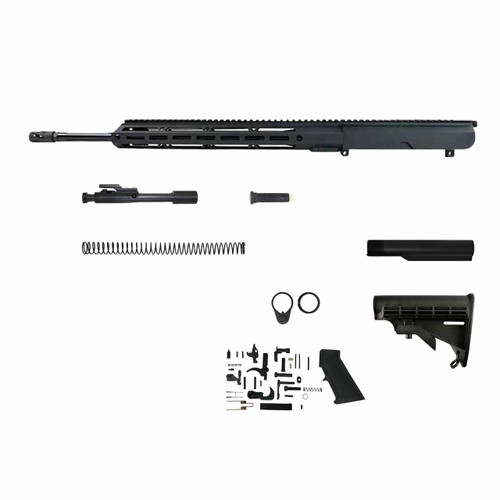 LR-308 Side-Charging Rifle Kit - 20" Black Nitride, Straight Fluted, Heavy Barrel, 1:10 Twist Rate & 15" M-LOK Handguard