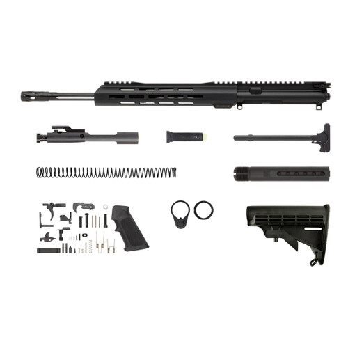 .300 Blackout AR 15 Rifle Kit - 16" Stainless & Nitride, Straight Fluted Heavy Barrel, 1:8 Twist Rate w/ 12" M-Lok Handguard