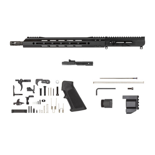 Left Side-Charging Bufferless AR-9 Rifle Kit - 16" Parkerized M4 Barrel, 1:10 Twist Rate w/ 15" MLOK Handguard