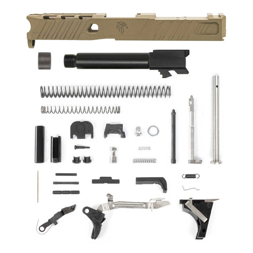 Glock® 19 Compatible Pistol Build Kit w/ FDE Raptor RMR Cut Slide