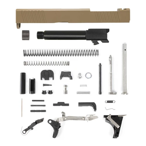 Glock® 19 Compatible Pistol Build Kit - RMR Optic Cut Slide - FDE Cerakote