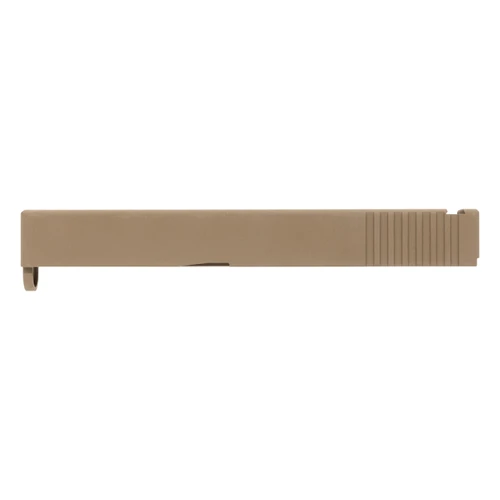 Rear Serrated Glock® 19 Compatible Slide - FDE Cerakote