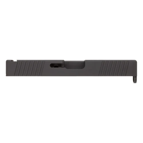Front & Rear Serrated Glock® 19 Compatible Slide - Black Cerakote