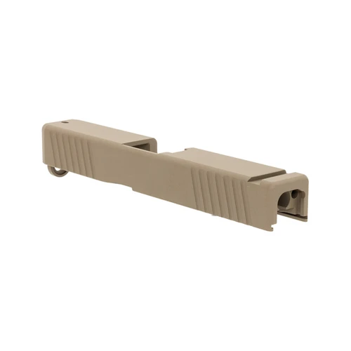 Front & Rear Serrated Glock® 19 Compatible Slide - FDE Cerakote