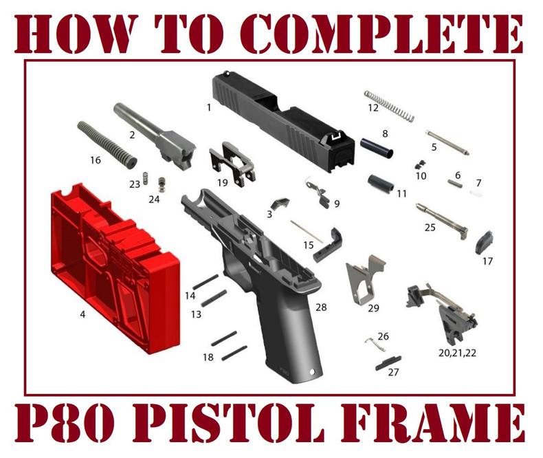 How to Complete a P80 Pistol Frame AR15 Lower Receivers