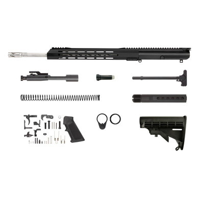 LR-308 Rifle Kit - 20” Stainless Steel, Fluted Mid-Weight Barrel, 1:10 ...