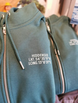 Hiddensee Zipperjacke mit Koordinaten