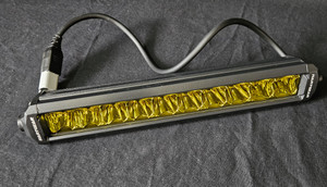 10'' Patented Screwless Series Single Row Light - Amber 10'' Patented Screwless Series Single Row Light - Amber