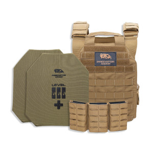Level III+ Loaded Bundle - Kevlar Wrapped - Coyote Level III+ Loaded Bundle - Kevlar Wrapped - Coyote