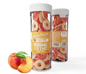 Mellow Fellow Delta 9 THC Gummies peach Mellow Fellow Delta 9 THC Gummies peach