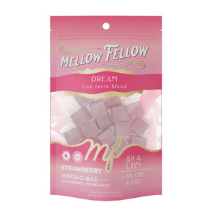 Mellow Fellow Dream Live Resin Gummies 50 mg 20-Pack