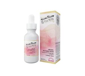 Happy Blend CBD tincture bottle – full spectrum CBD with CBC, CBDv, and CBG, berry flavor wellness blend for energy and mood support
