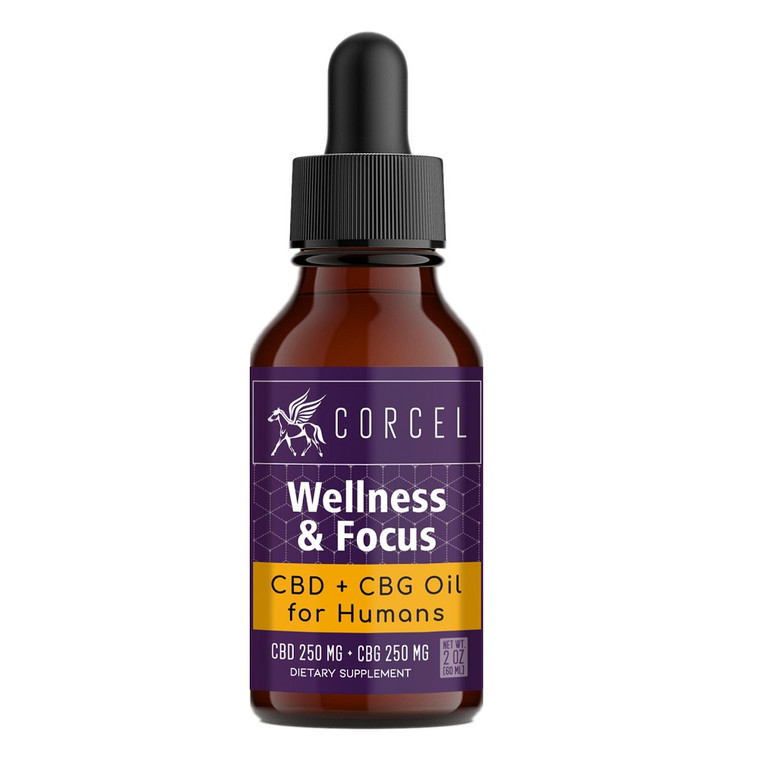Our Corcel's Signature Collection for People of CBD + CBG Oil is made with a custom formulation, making this formula balanced, efficacious and clean.