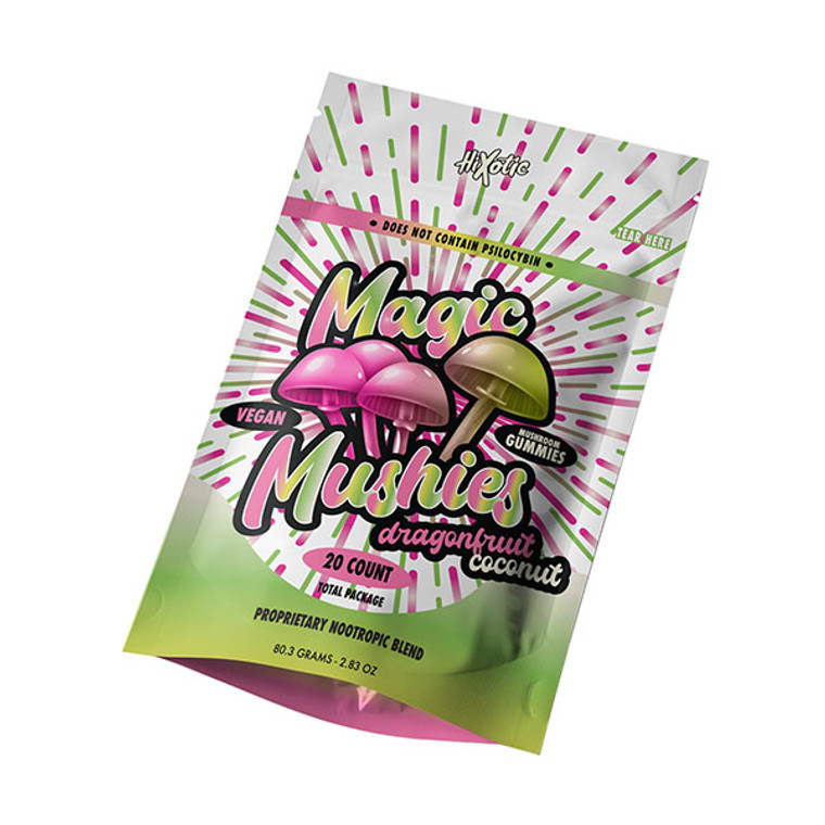 Indulge in the extraordinary world of HiXotic Magic Mushies Gummies – a cutting-edge creation featuring a proprietary nanotized nootropic blend of magic mushrooms.