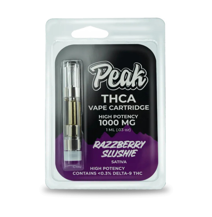 Unveil the extraordinary advantages of THCA through our cutting-edge vape cartridge.  Razzberry Slushie – Sativa: Embark on a euphoric journey with the uplifting vibes of this sativa strain, accentuated by the delightful fusion of raspberries.