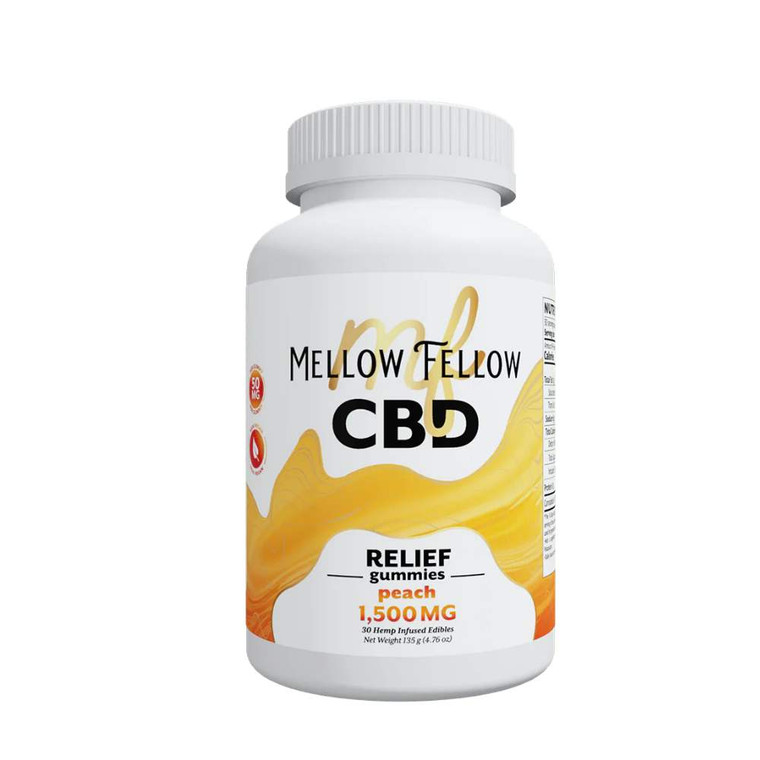 Mellow Fellow Wellness Relief CBD Gummies 50 mg 30-Pack The420King relax wellness natural wellness