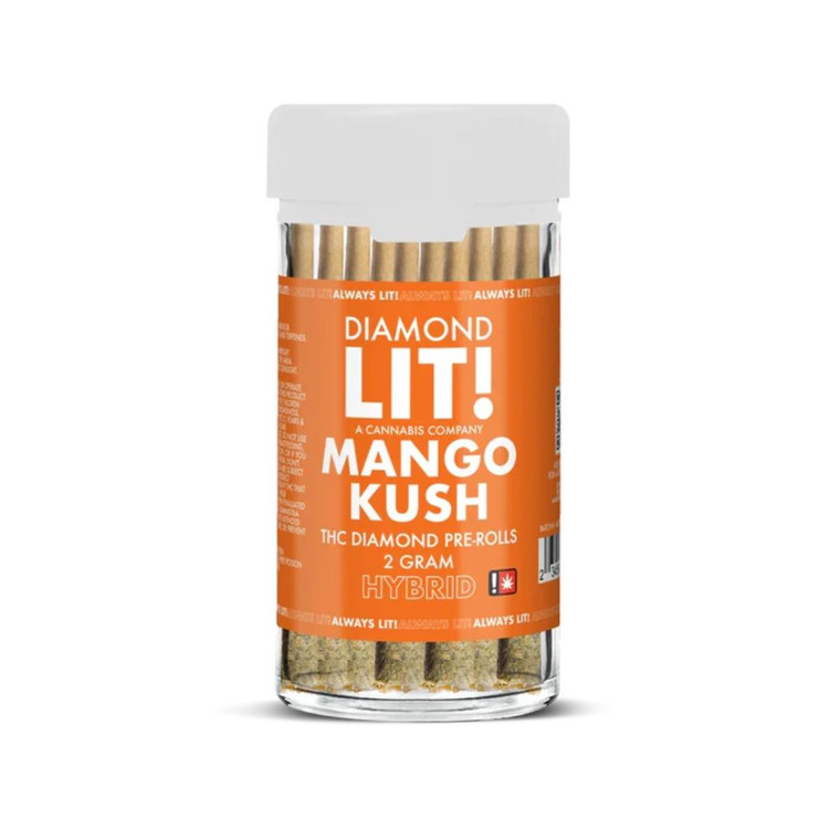 Pack  10 pre rolls Lit! Mango Kush Liquid Diamonds The King