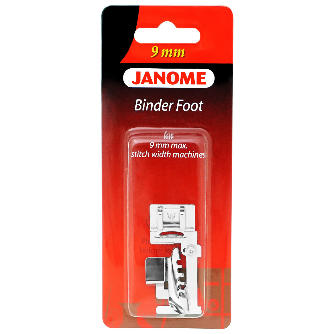 Janome Binder Foot (for 9mm machines) Red Deer Sewing Centre