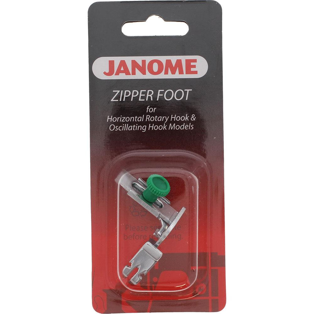 ＯＯＯ　脚部分 Janome Screw-On Adjustable Zipper Foot (Low Shank) - Red Deer