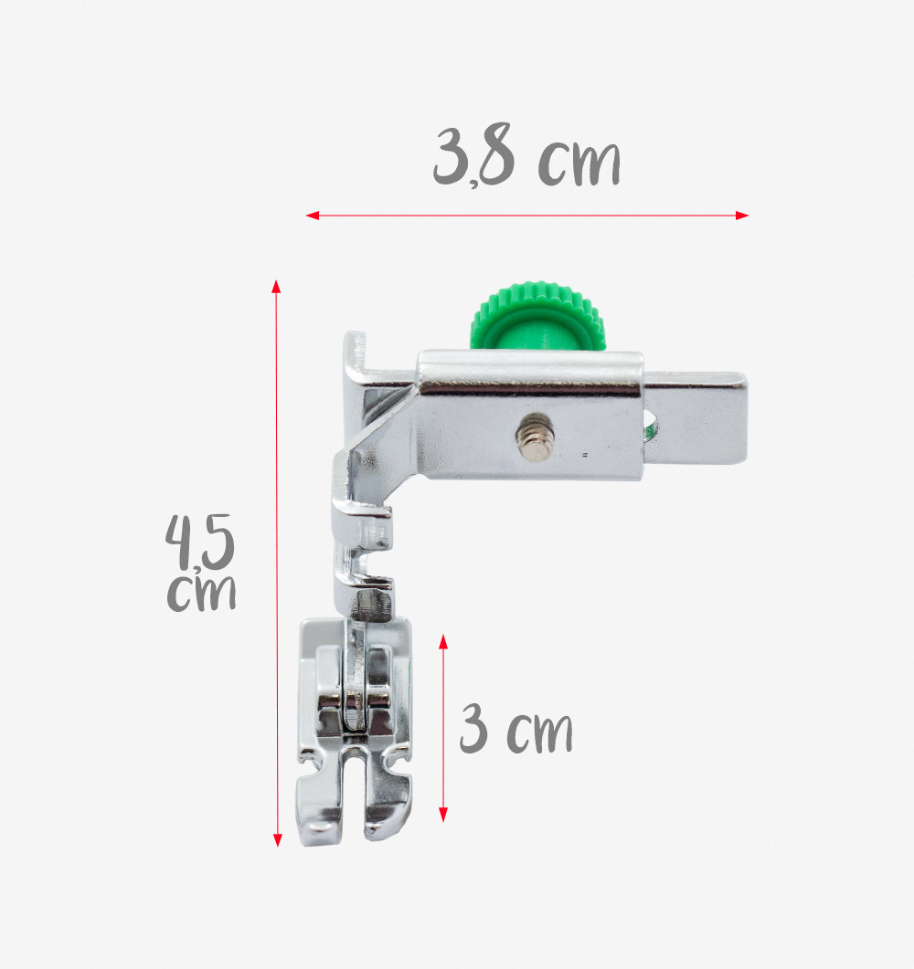 Janome Screw-On Adjustable Zipper Foot (Low Shank) - Red Deer