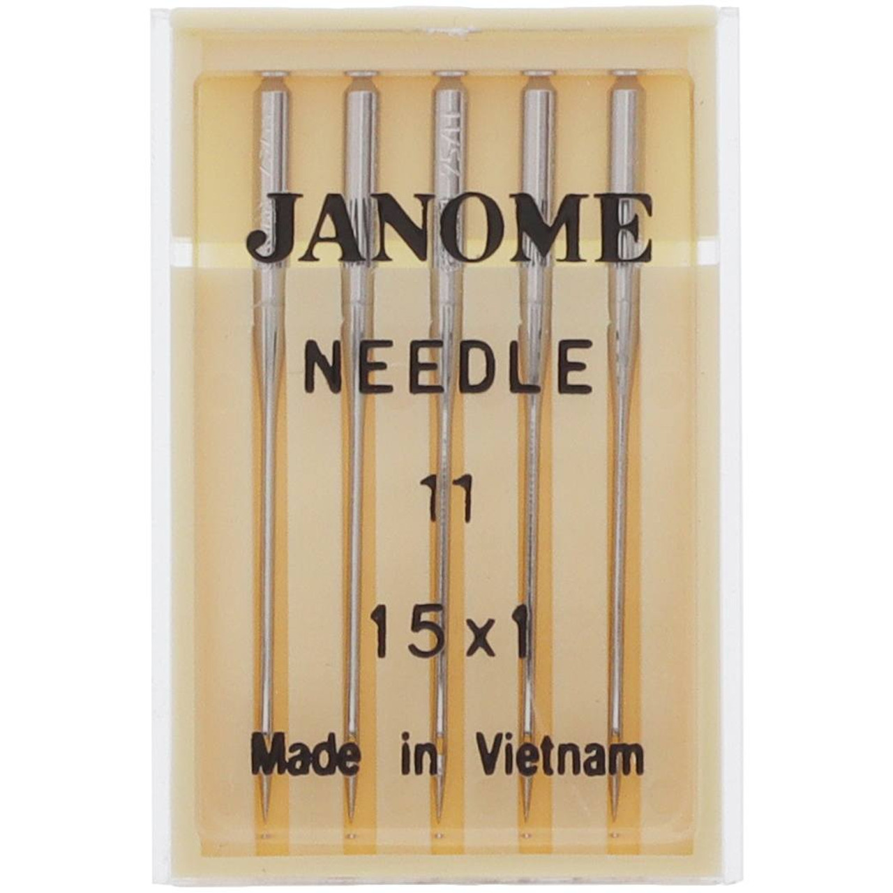 Janome Universal Needles (15x1) - Size 11 (5 pack) - Red Deer Sewing Centre