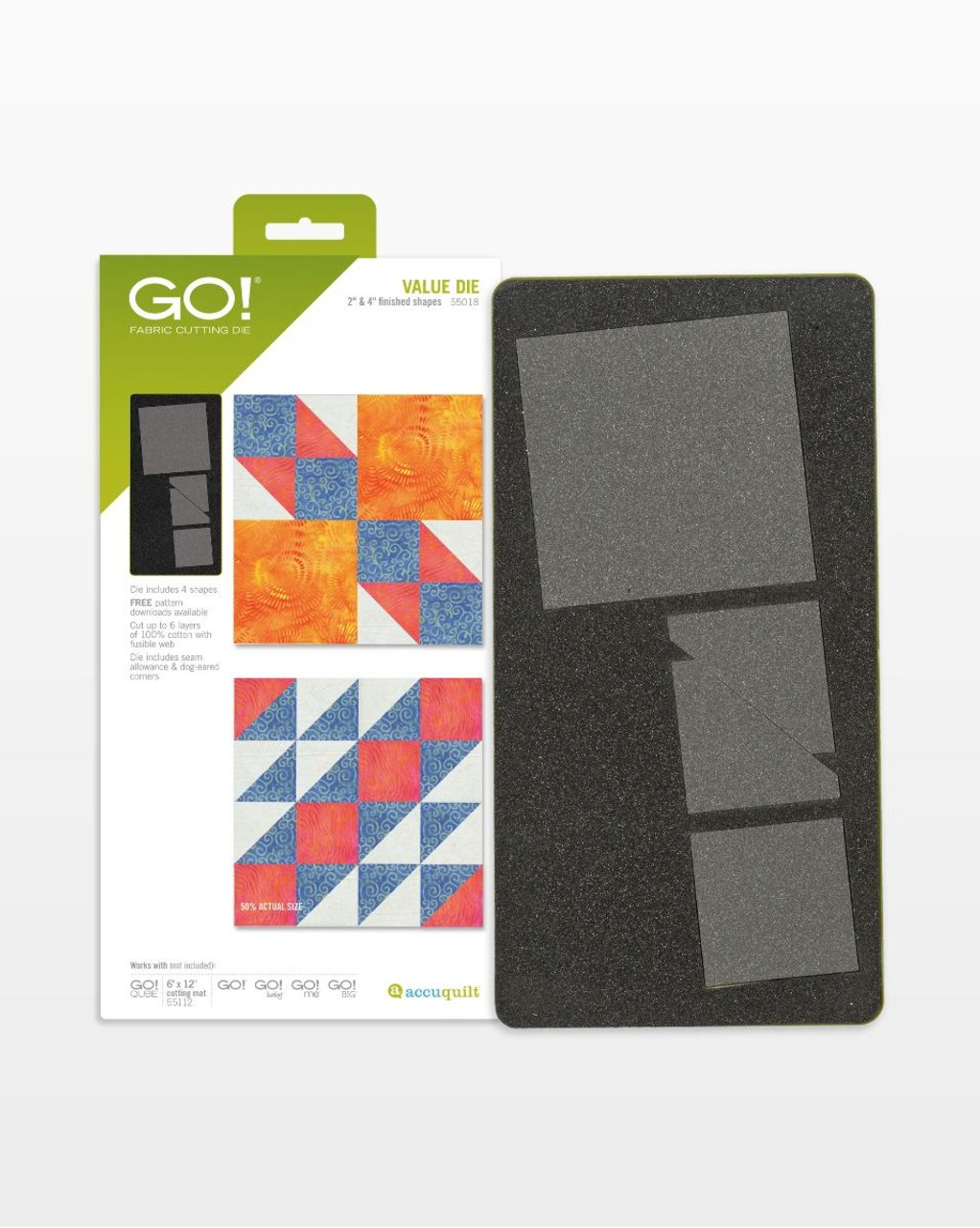 Accuquilt GO! Value Fabric Cutting Die (from 2.5 - 4.5) - Red Deer Sewing  Centre