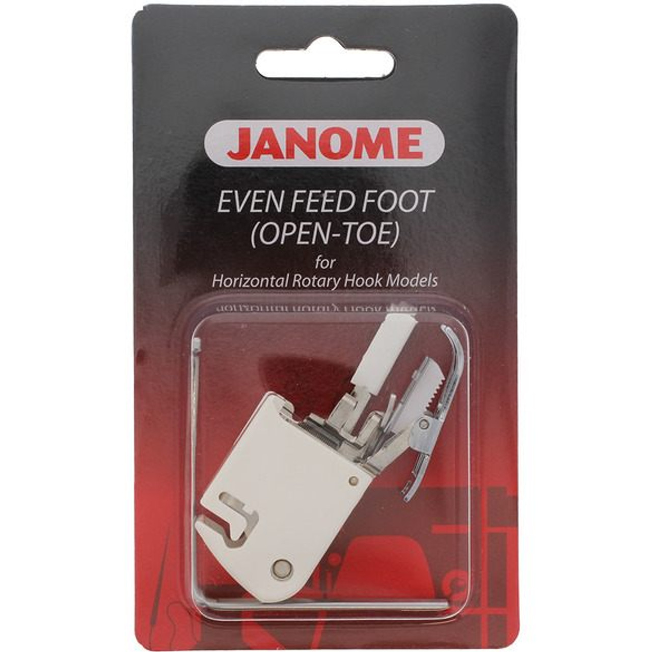Open toe Janome Even Feed Foot Horizontal Rotary Hook Models 