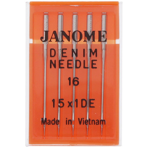Janome Denim Needles - Size 16 (15x1DE) - 5 Pack