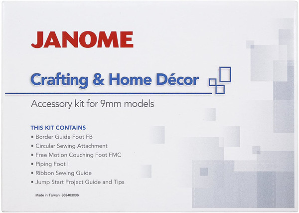 Janome Crafting & Home Decor Accessory Kit (9mm Models)