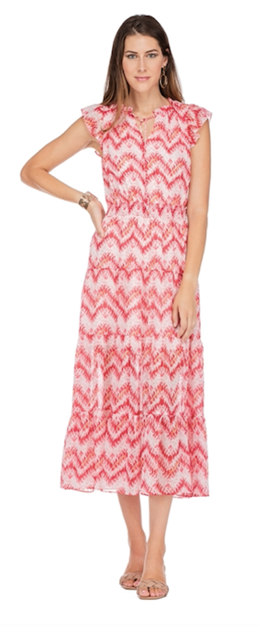 Red Ikat Dress