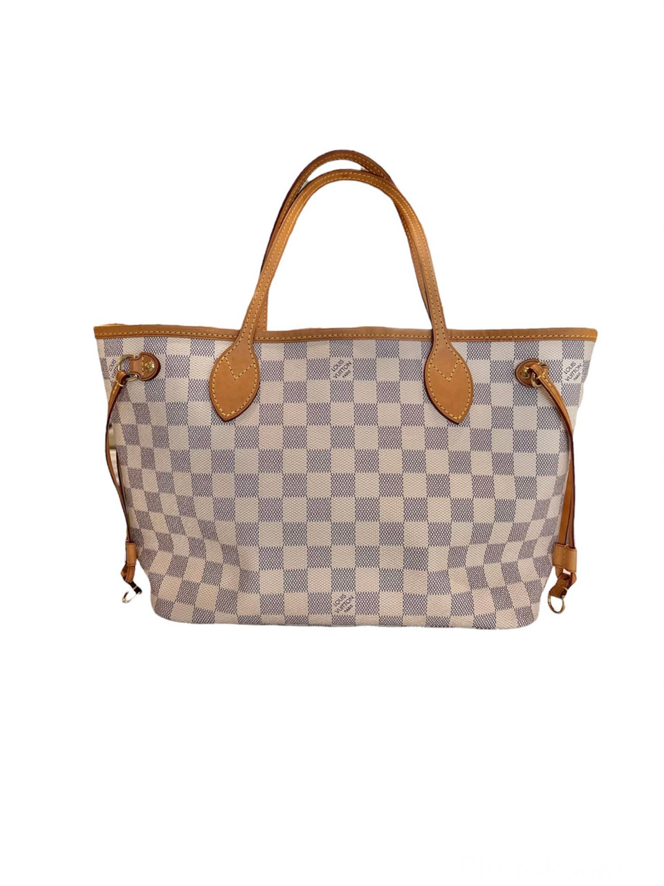 Louis Vuitton Damier Ebene Neverfull Pochette PM Wristlet Pouch 41lk66