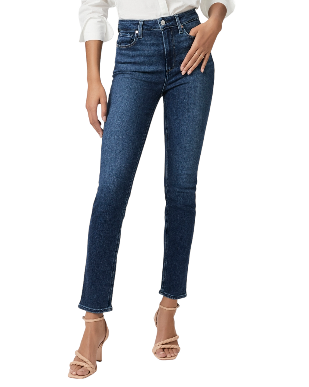 Paige Margo Super High Rise Ultra Skinny Transcend jeans Silvie (gray)  sz.24 NWT | eBay