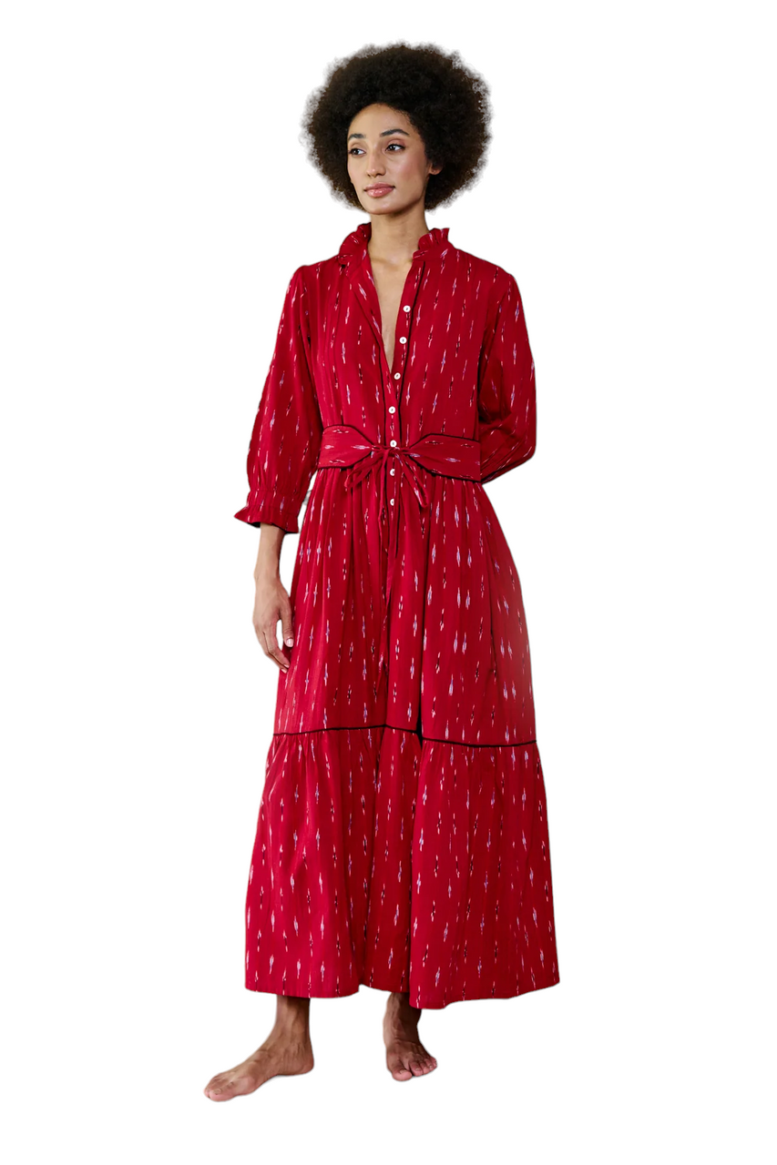 Red Ikat Dress