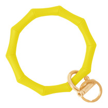 BAMBOO KEY RING - YELLOW BAMBOO KEY RING - YELLOW