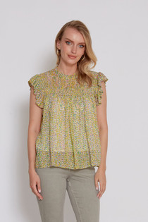 ISABEL RUFFLE SLV BLOUSE ISABEL RUFFLE SLV BLOUSE