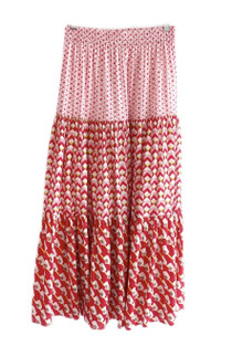 FRILLY SKIRT - RED PHOENIX FRILLY SKIRT - RED PHOENIX