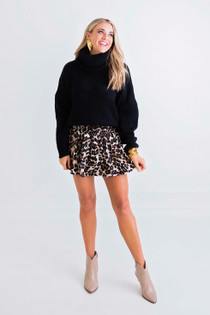 LEOPARD SMOCK SKORT LEOPARD SMOCK SKORT
