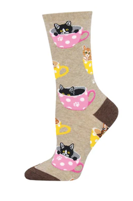 SockSmith Catfeinated, Heather 