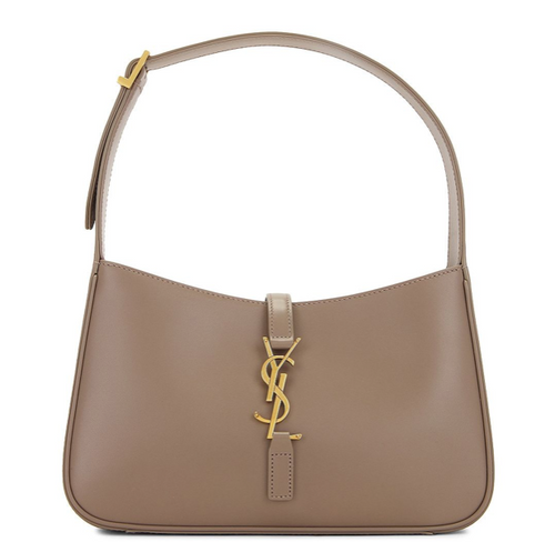 Saint Laurent Le 5 A 7 Hobo Bag, Grey Brown