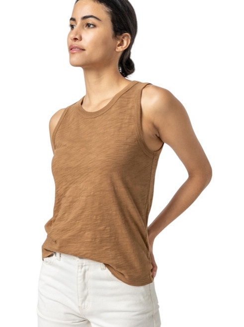 Lilla P Back Seam Tank, Russet 