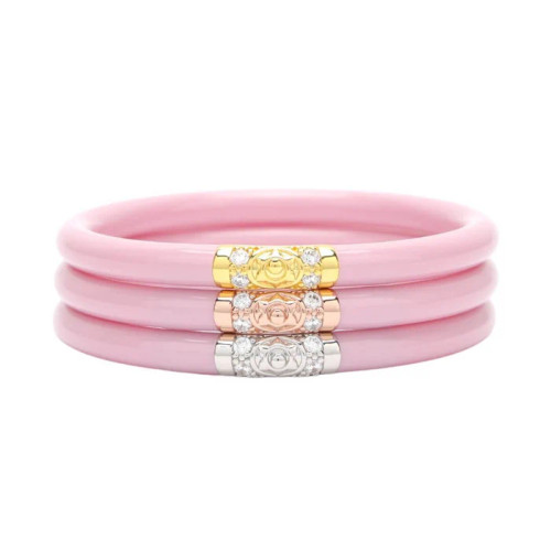 BudhaGirl Small Three Kings All Weather Bangles, Pink