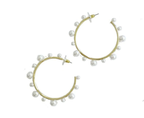 Pearl Hoops 