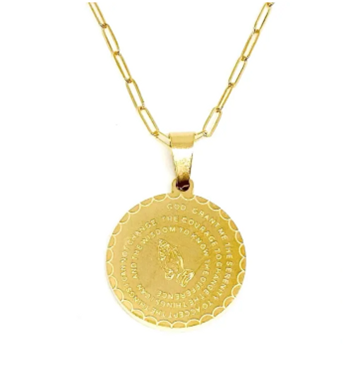 Allison Avery Lord's Prayer Necklace, Gold