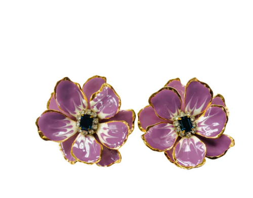 Lavender Jewel Box Post Earring - JB6 