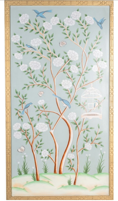 SPECTACULAR HANDPAINTED CHINOISERIE MURAL PATTERN #3 #TOL476