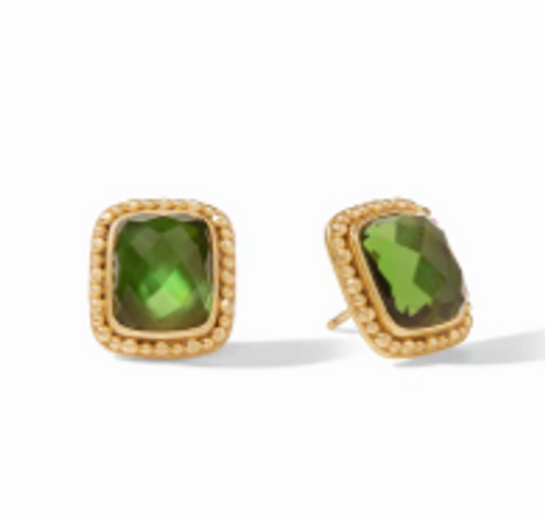 ER768GIJG00 Marbella Stud Gold Iridescent Jade Green 