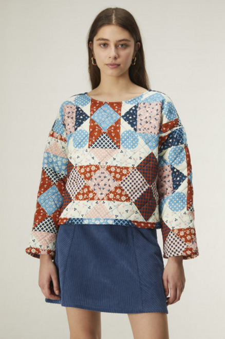 Sweatshirt Patchwork Print 