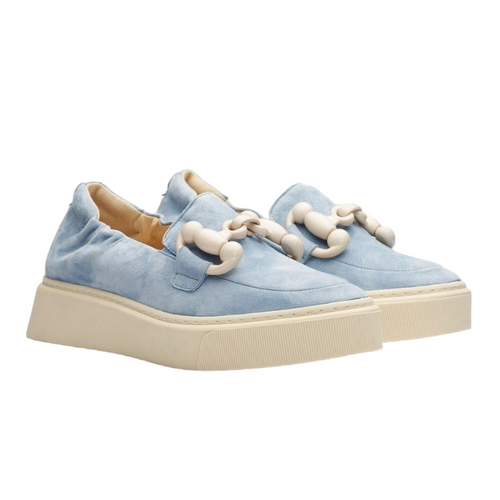 Softwaves Platform Slip-on Sneaker- Creme Velour - Monkee's of