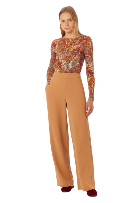 Marie Oliver Mia Straight Pants, Toffee 