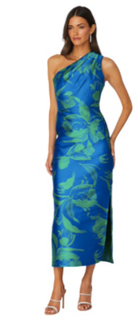 Shoshanna Amina Dress, Bright Blue Green 